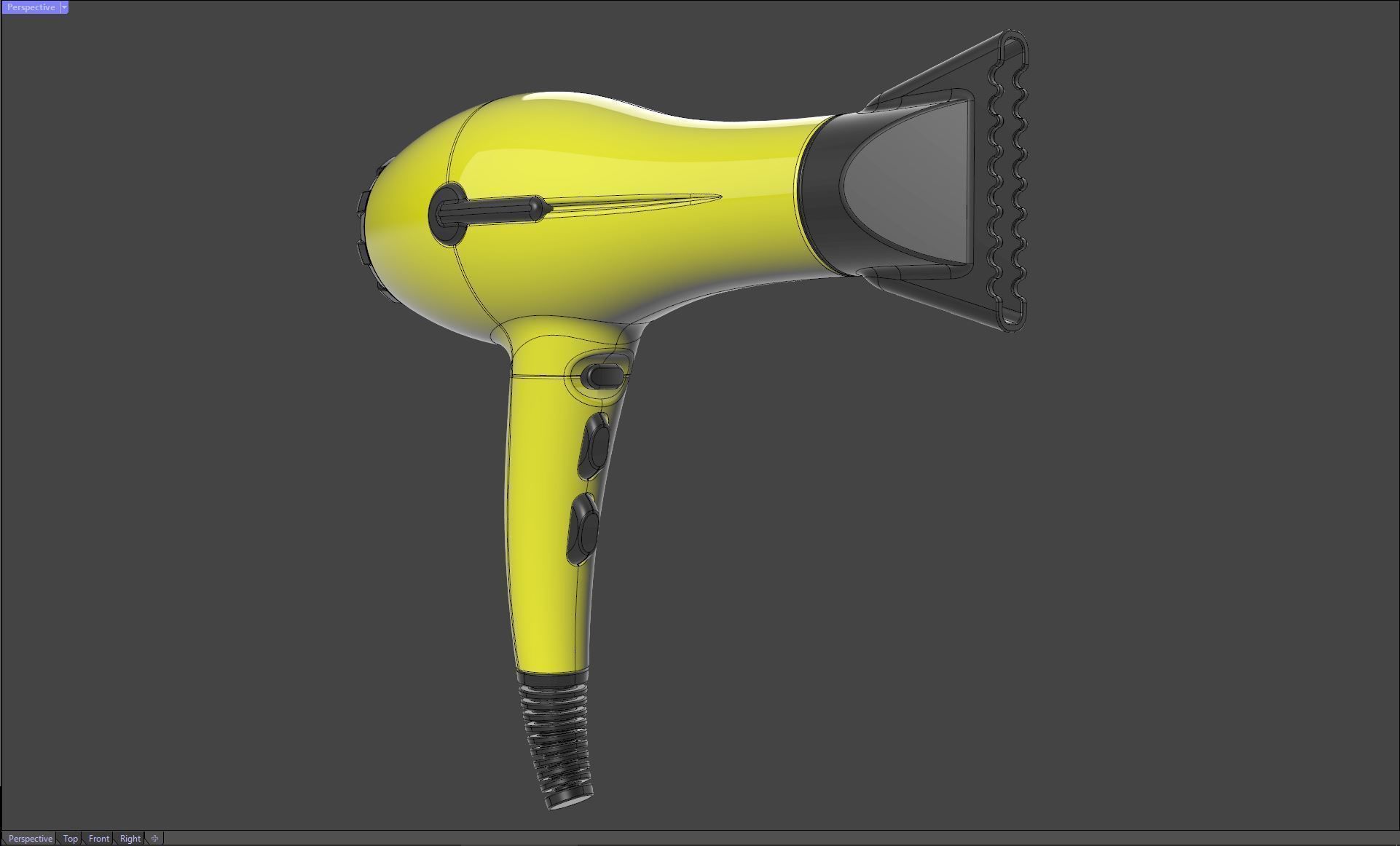 Hair Dryer Drybar 3D model_4