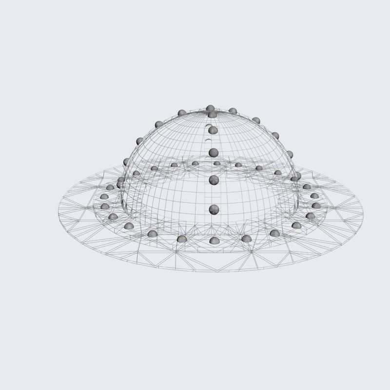 Medieval infantrymen helmet 3D model_4