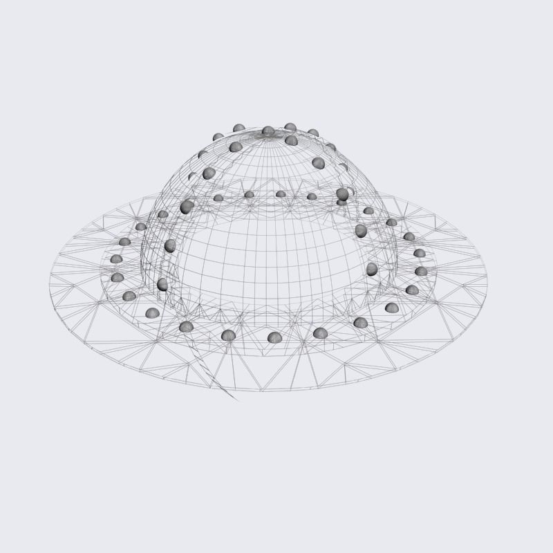 Medieval infantrymen helmet 3D model_6