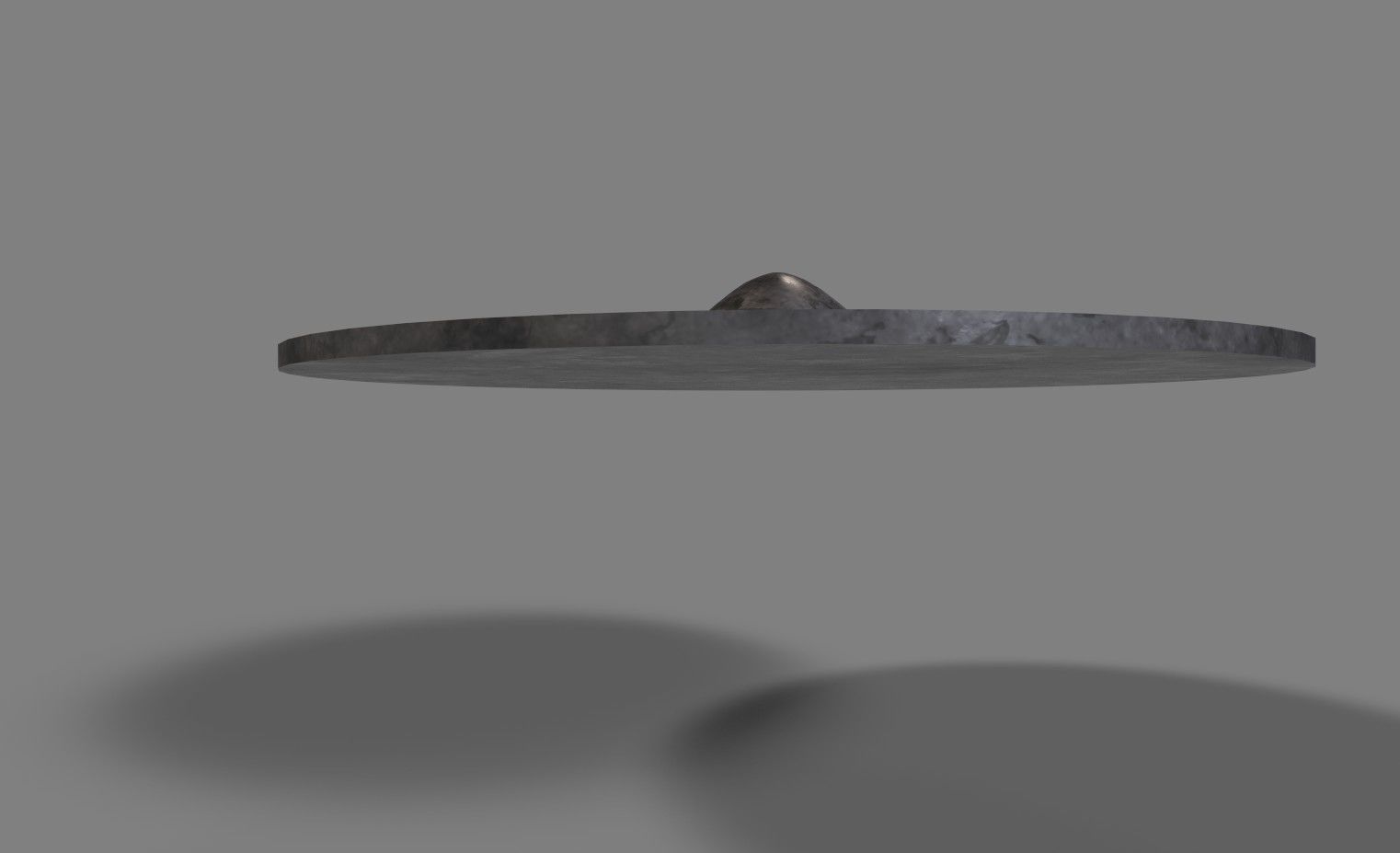 Round wooden shield game ready Low-poly 3D model_4