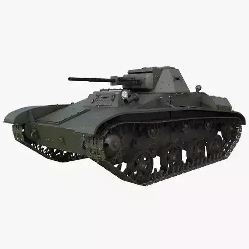Tank T 60 Mental ray 3D model