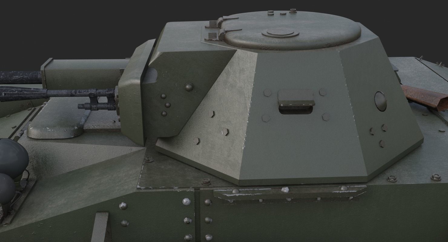 Tank T 60 Mental ray 3D model_17