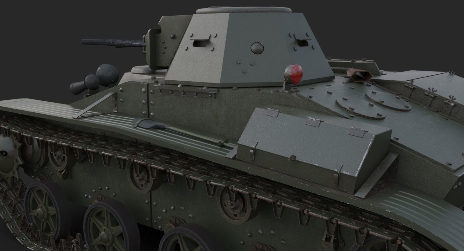 Tank T 60 Mental ray 3D model_8
