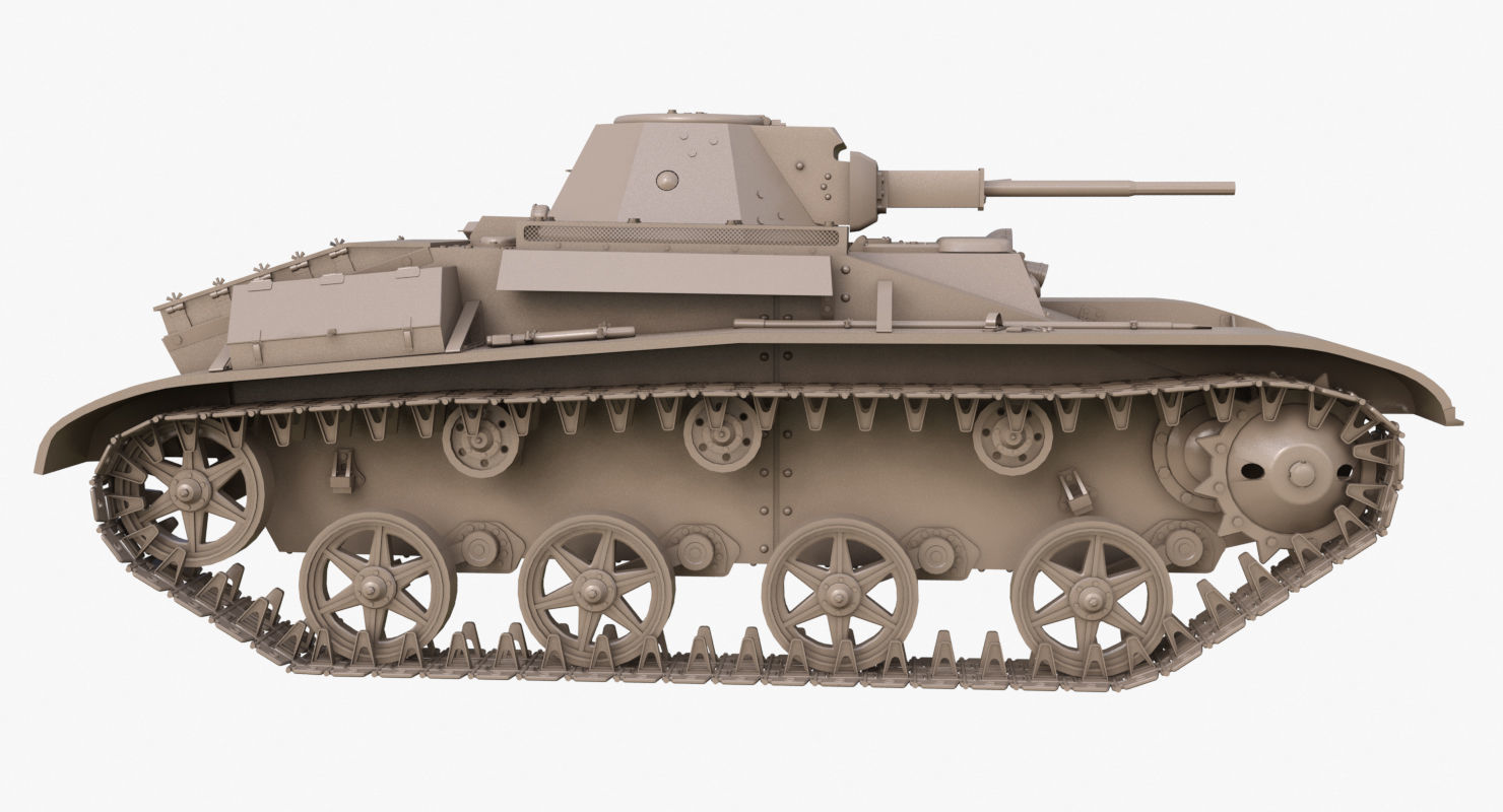 Tank T 60  Clay Mental Ray 3D model_34