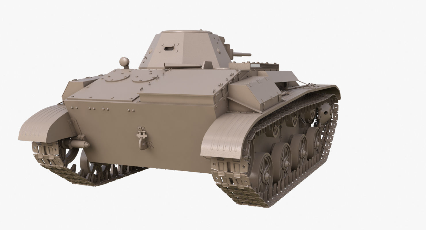 Tank T 60  Clay Mental Ray 3D model_41