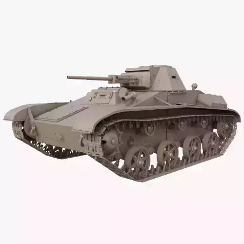 Tank T 60  Clay Mental Ray 3D model