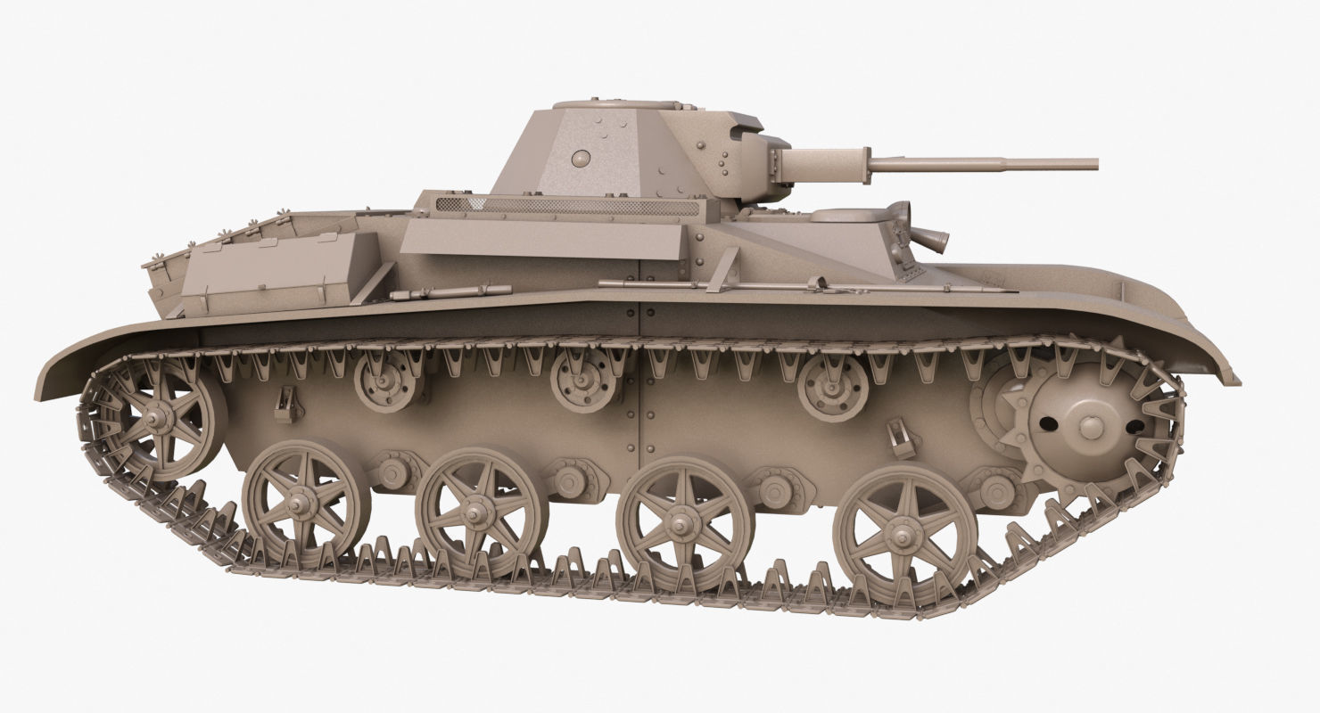 Tank T 60  Clay Mental Ray 3D model_33
