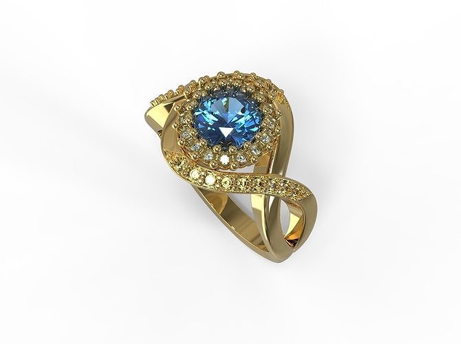 Jewelry ring 3D print model