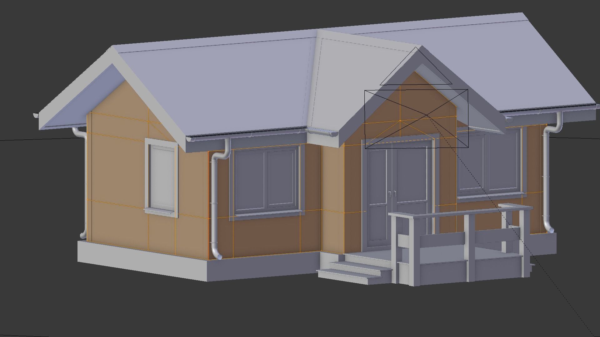 Cottage house 1 3D model_23
