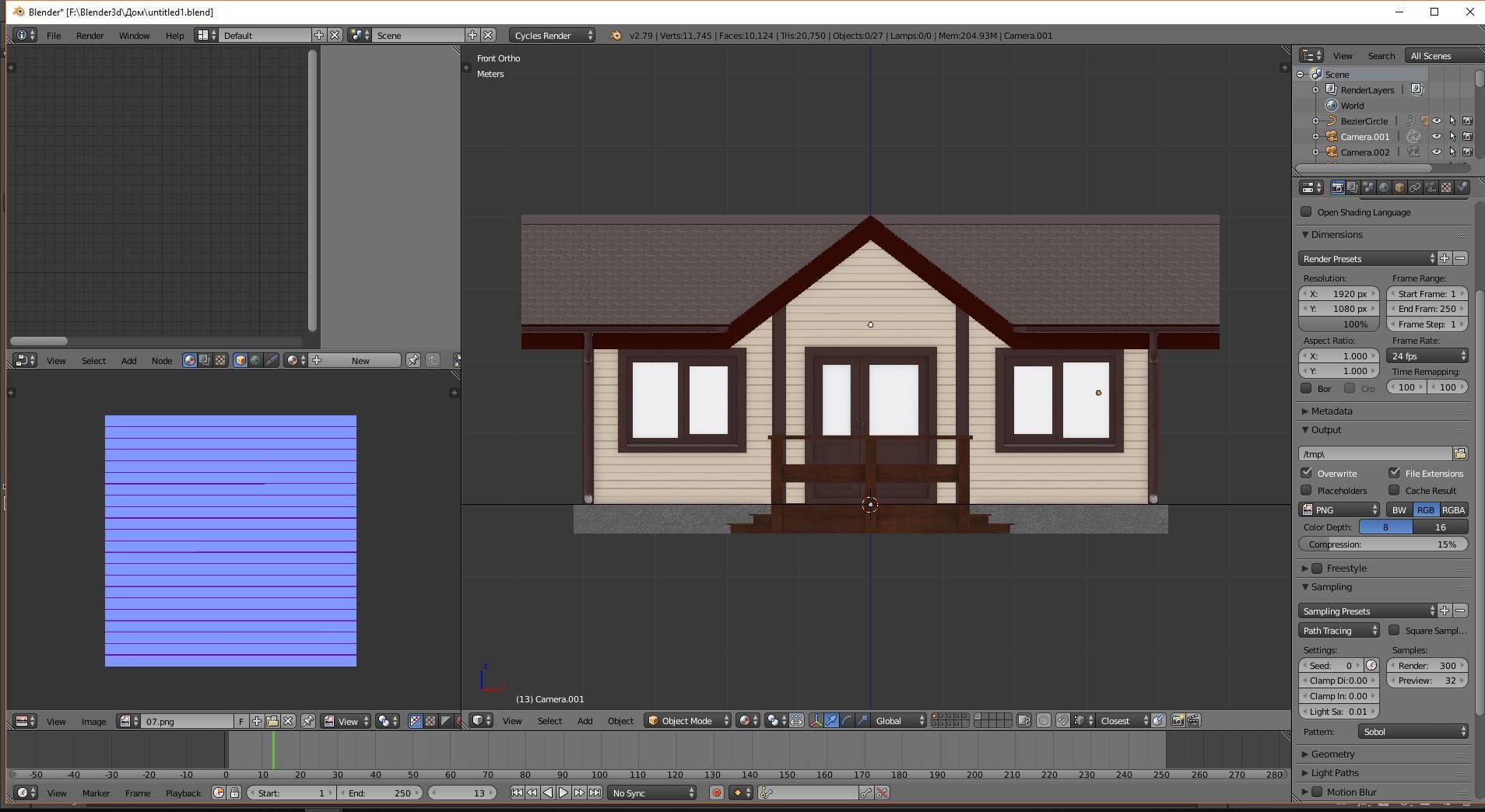 Cottage house 1 3D model_19