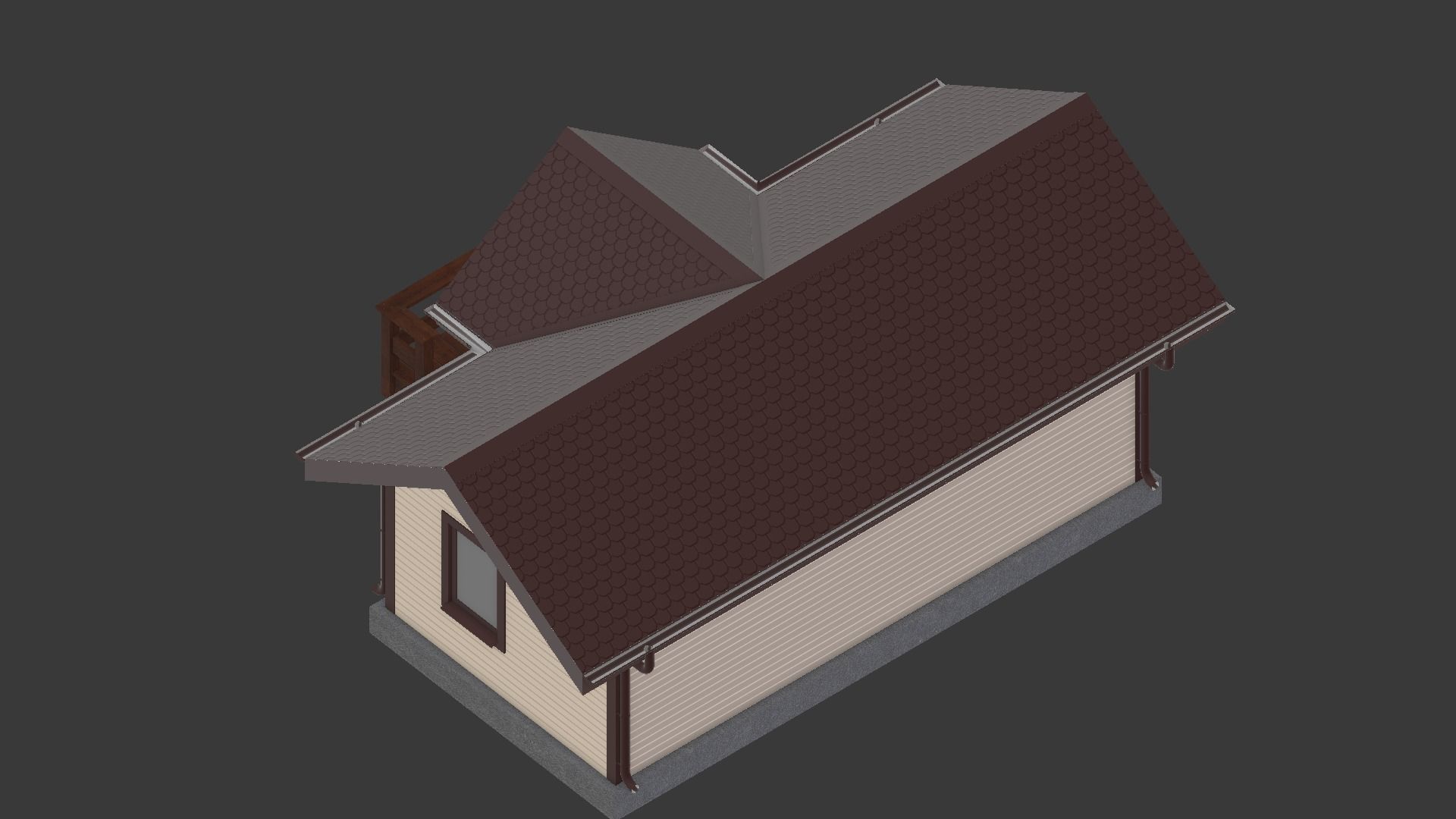 Cottage house 1 3D model_5