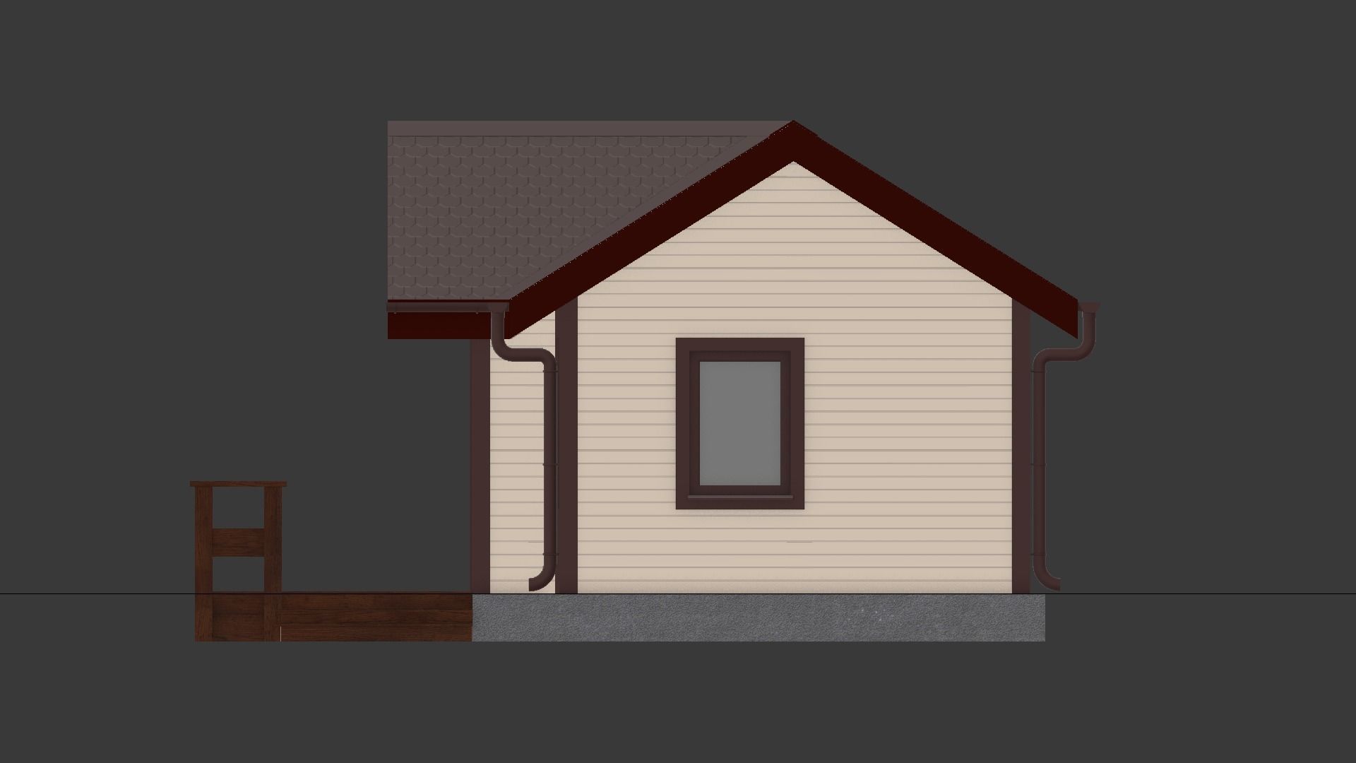 Cottage house 1 3D model_7