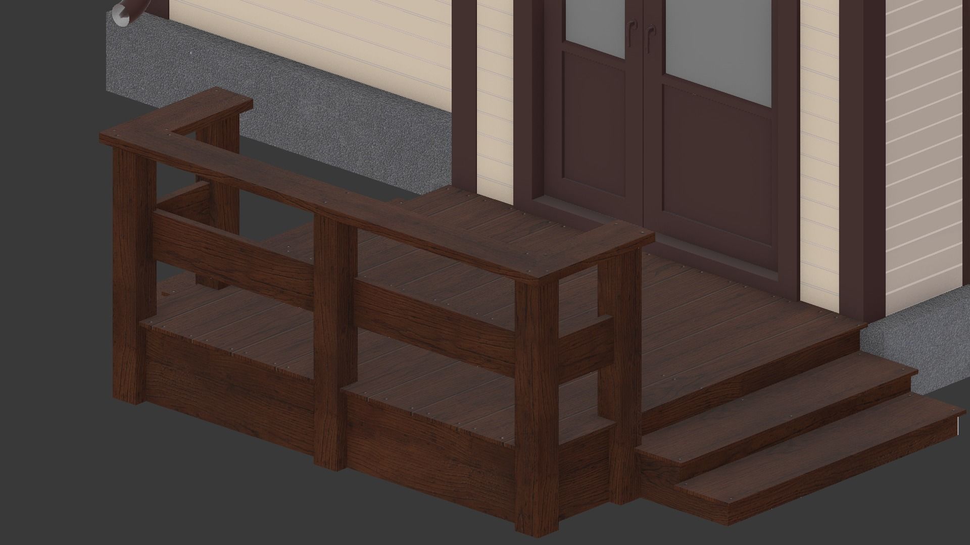 Cottage house 1 3D model_10