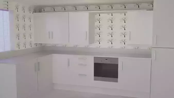 Blender 3d Kitchen Modeling work