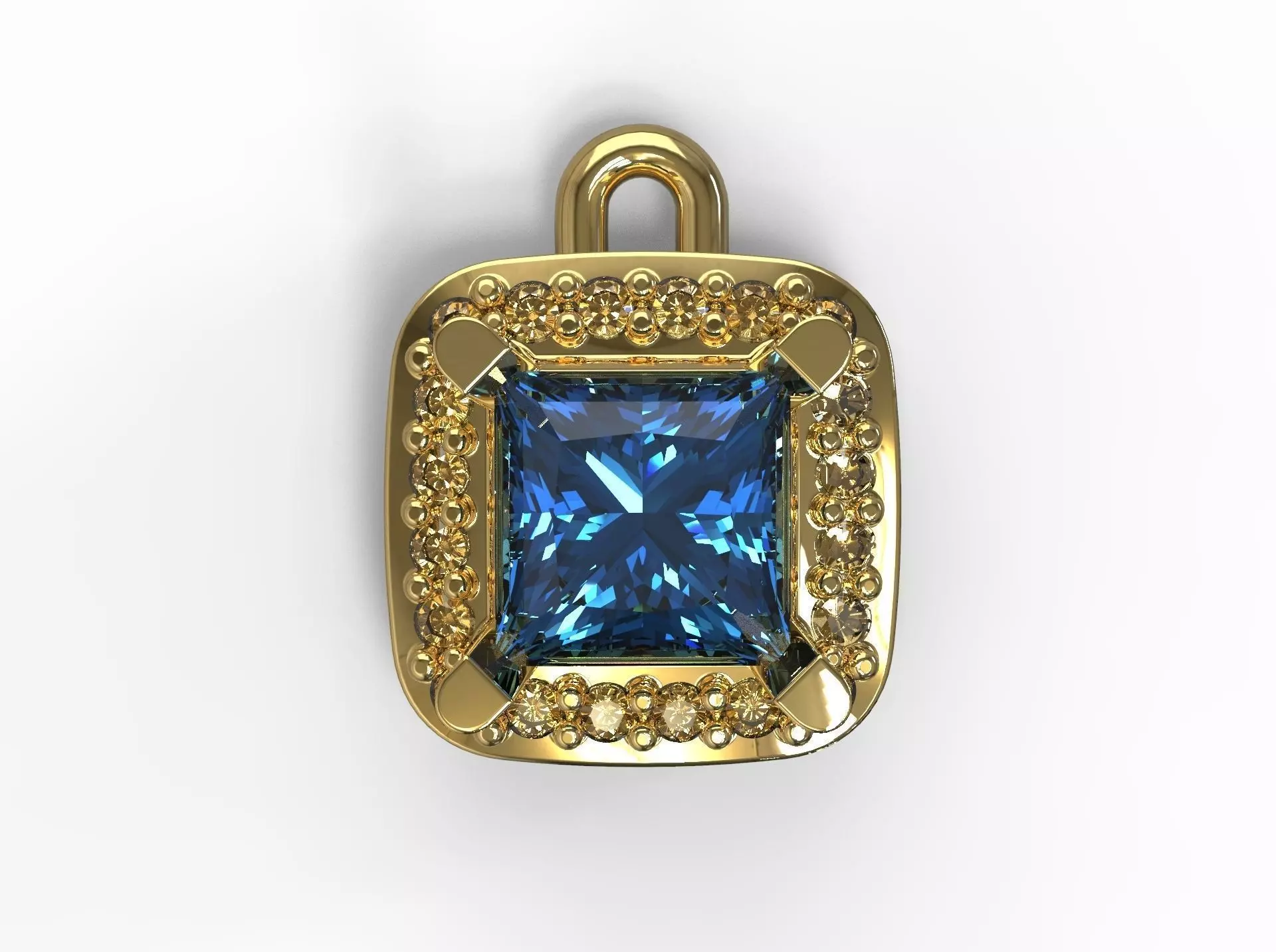 Jewelry pendant 3D print model_0