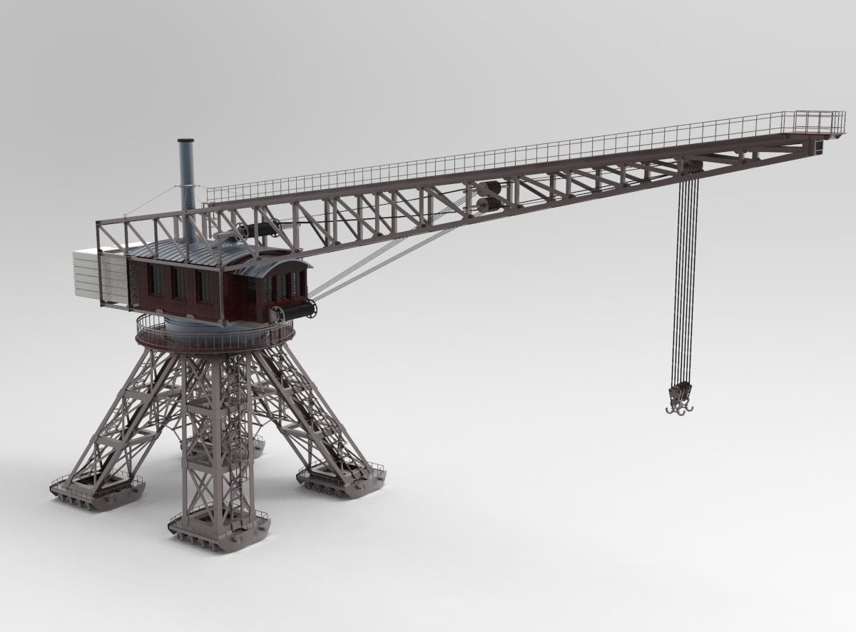 Port crane  3D model_1