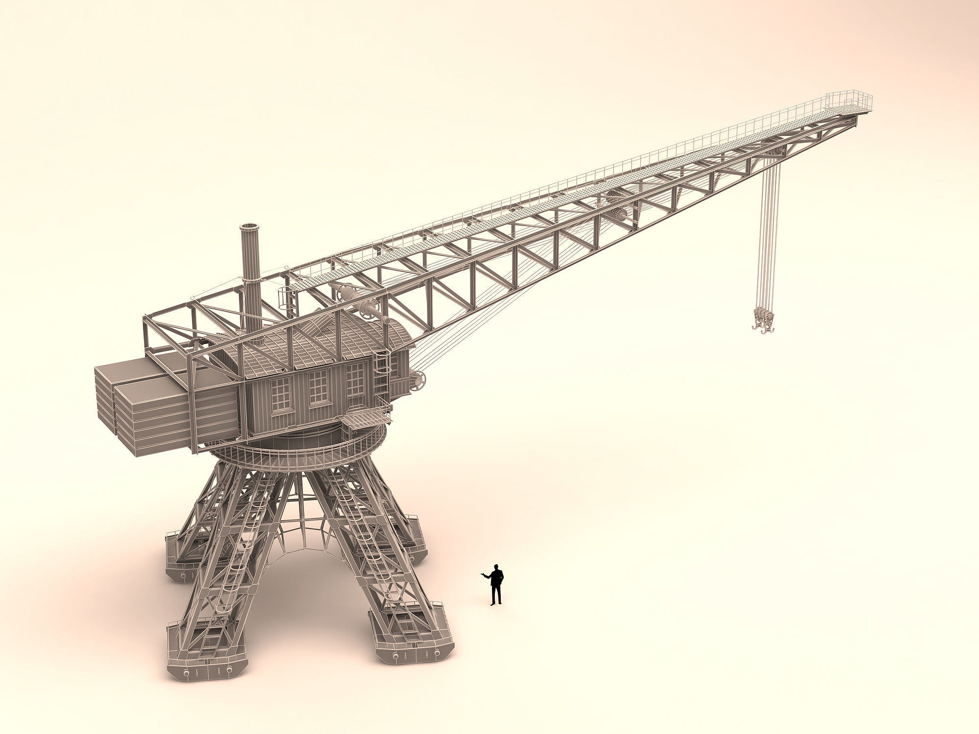 Port crane  3D model_5