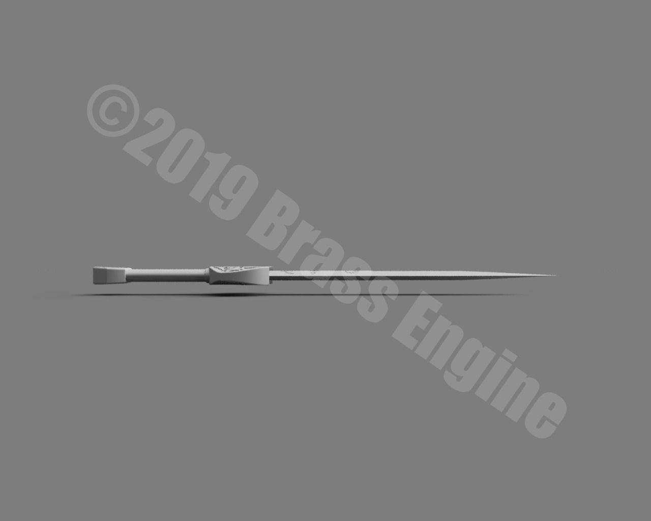Shadowhunters - Clary Fray Kindjal Dagger II - 3D Printable 3D print model_5