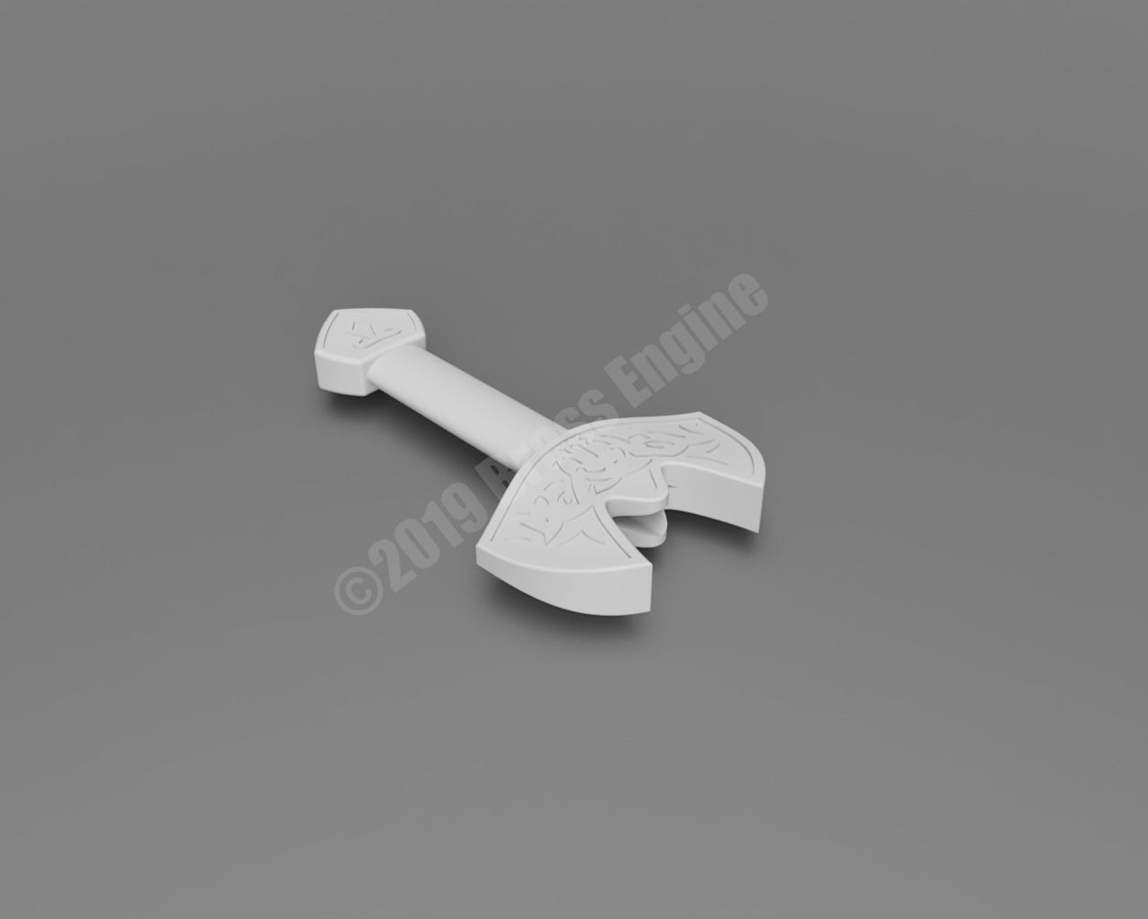 Shadowhunters - Clary Fray Kindjal Dagger II - 3D Printable 3D print model_8