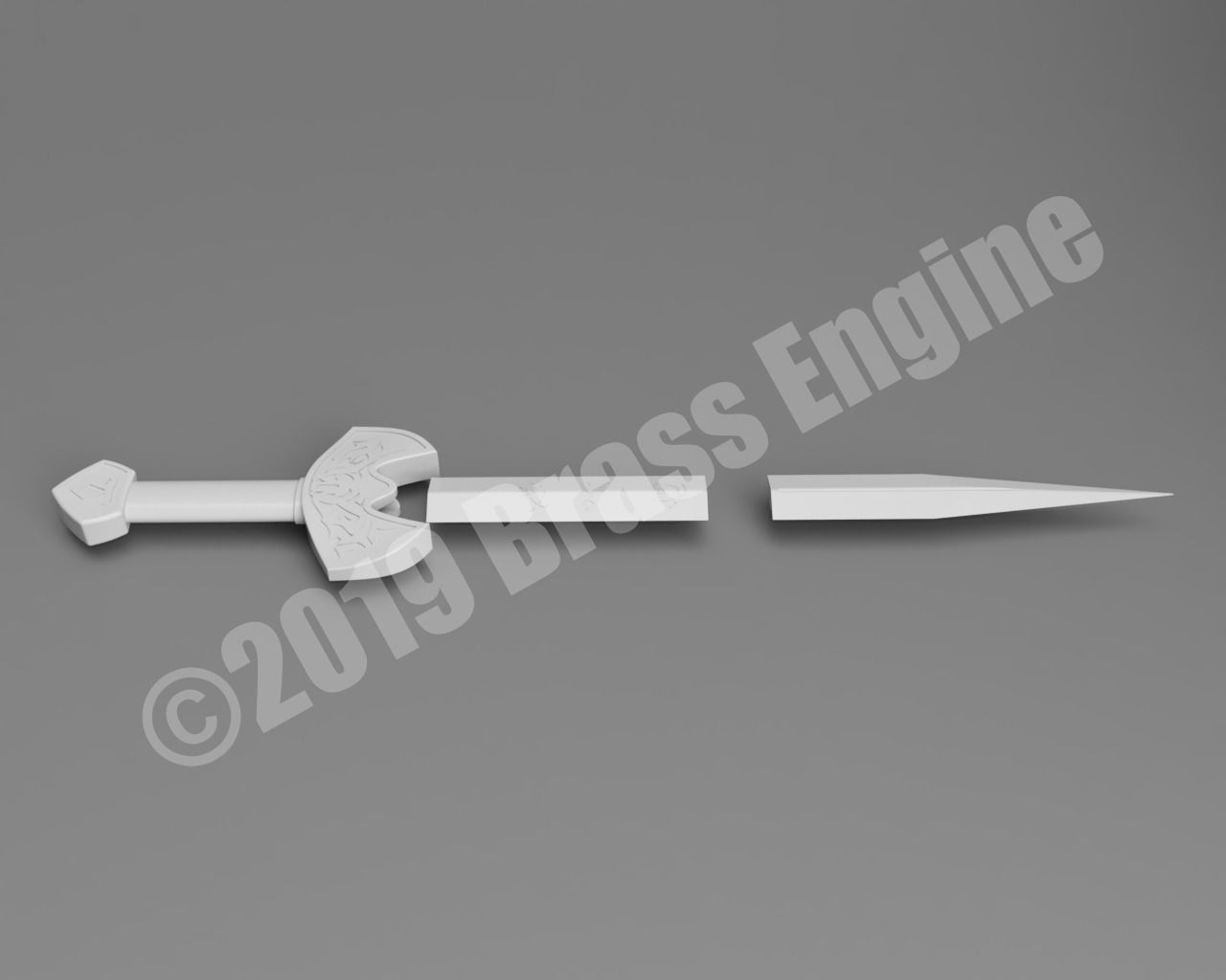 Shadowhunters - Clary Fray Kindjal Dagger II - 3D Printable 3D print model_3