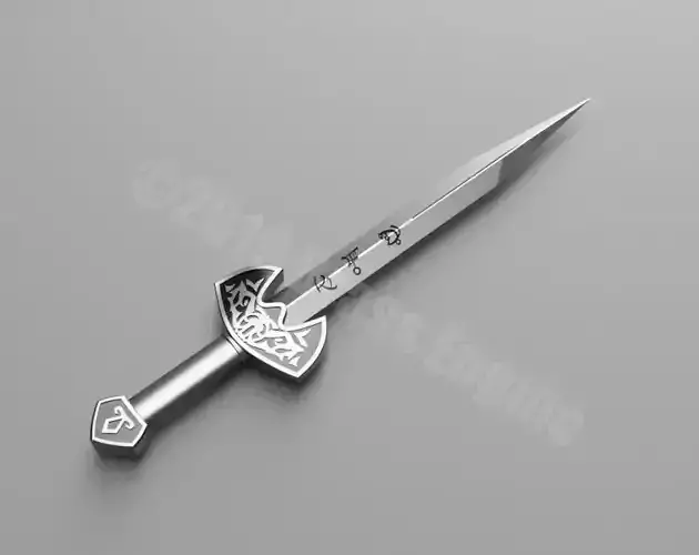 Shadowhunters - Clary Fray Kindjal Dagger II - 3D Printable 3D print model