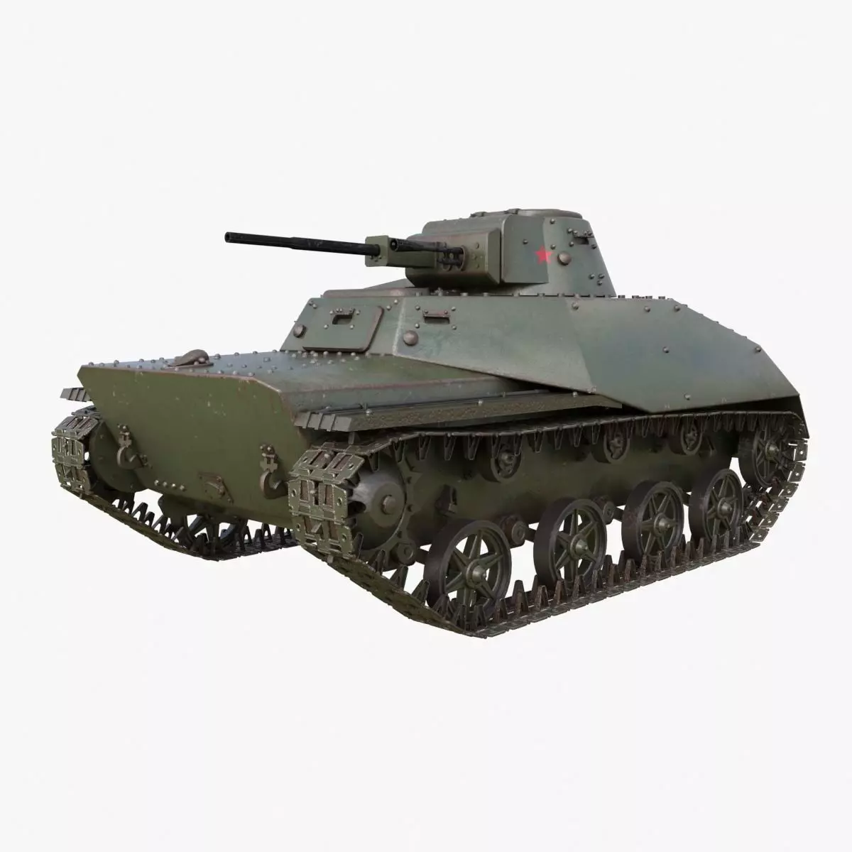 Tank T 40 Mental ray 3D model_0