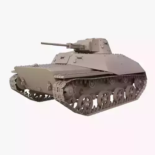 Tank T 40  Clay Mental Ray