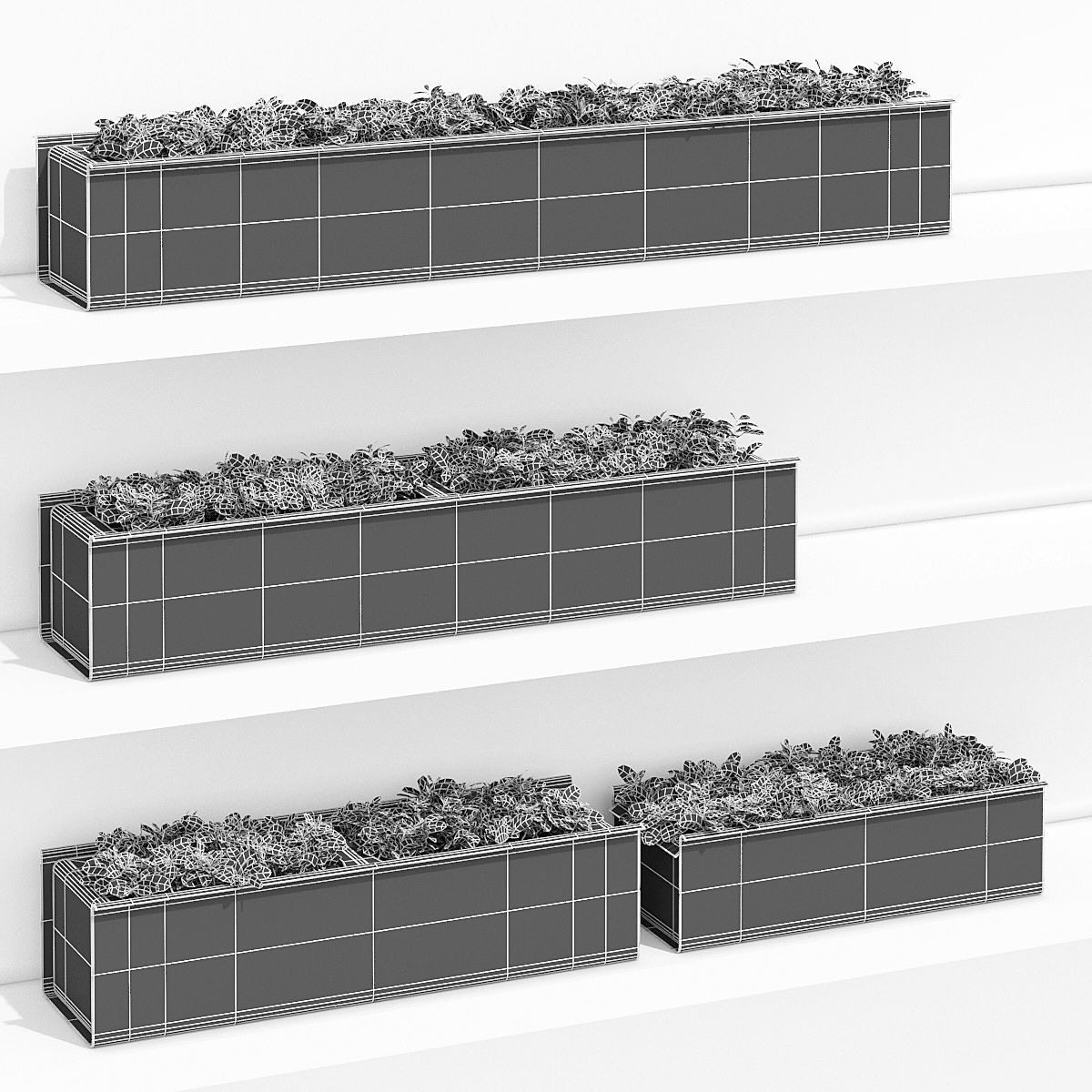 Sunset three 3D model_6