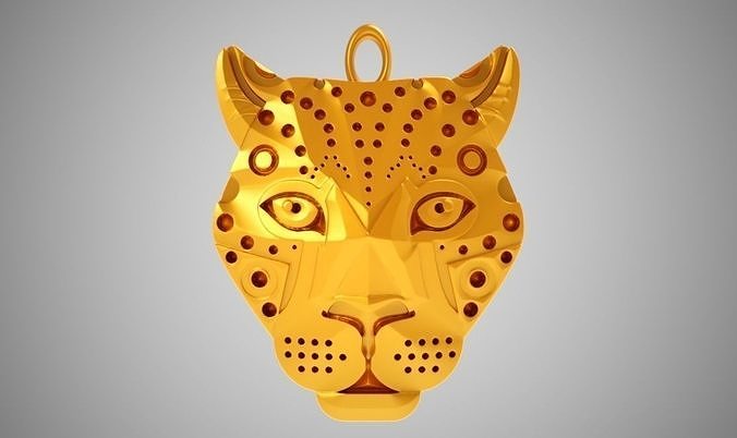 Leopard Necklace 3D print model