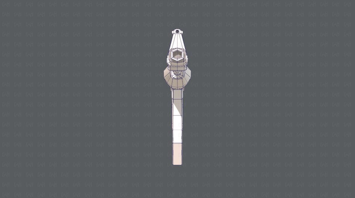 Gun 02 Low-poly 3D model_13