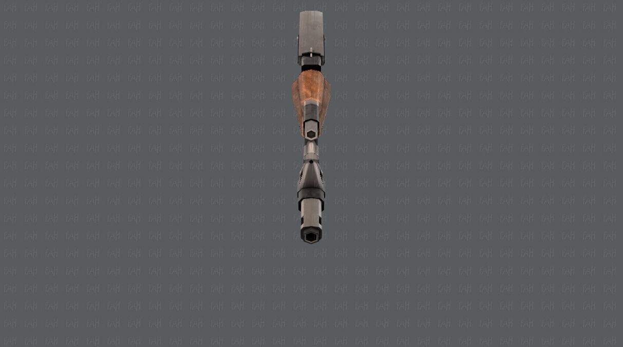 Gun 02 Low-poly 3D model_21