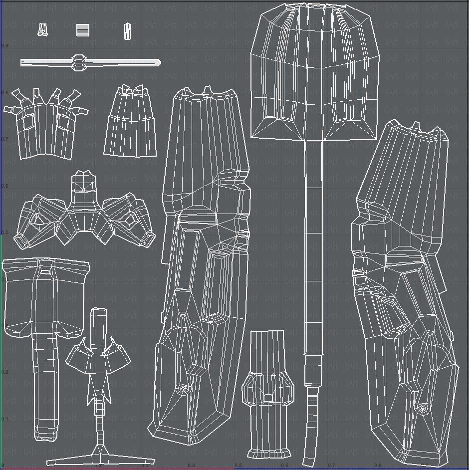 Gun 02 Low-poly 3D model_51