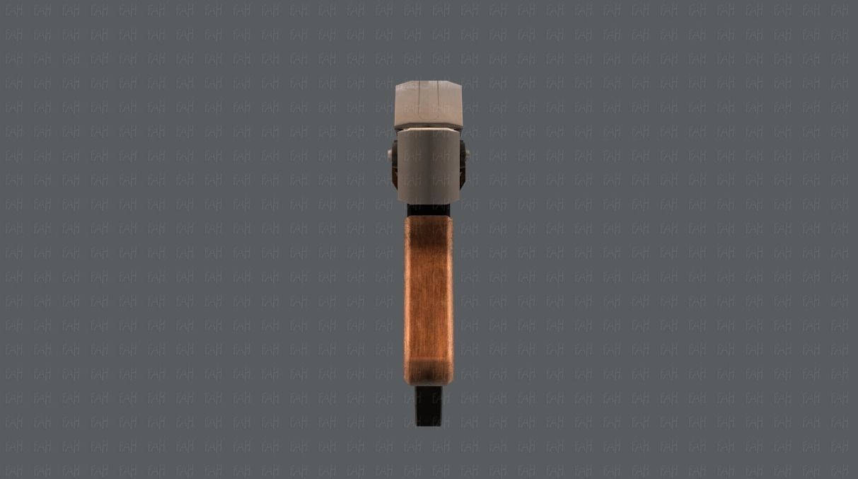 Gun 02 Low-poly 3D model_1