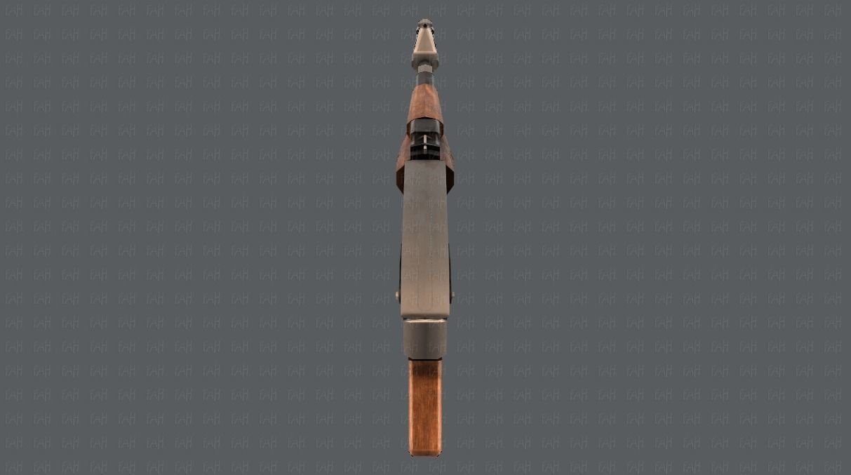 Gun 02 Low-poly 3D model_17