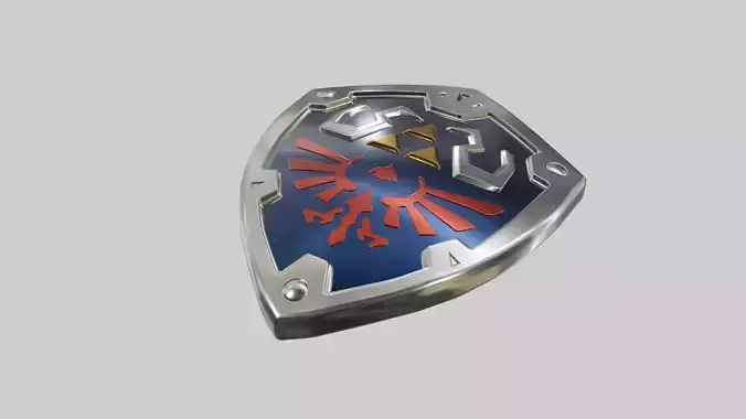 Legend of Zelda - Hylian Shield Low-poly 3D model Legend of Zelda - Hylian Shield Low-poly 3D model