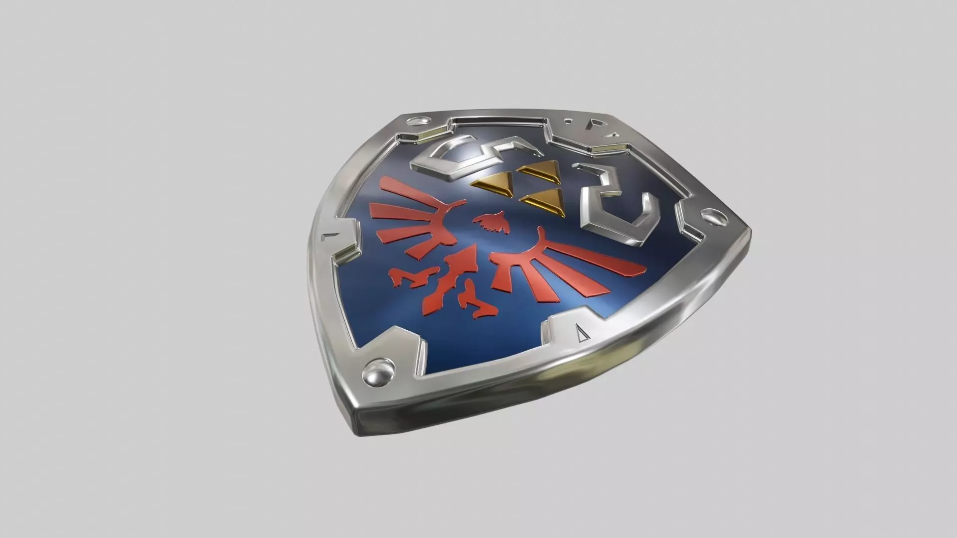Legend of Zelda - Hylian Shield Low-poly 3D model_0