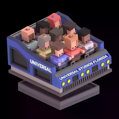 Universal Ride Vehicle Animated polyplanet