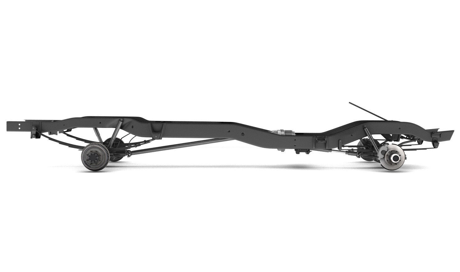 PICKUP TRUCK CHASSIS 4WD 3D model_9