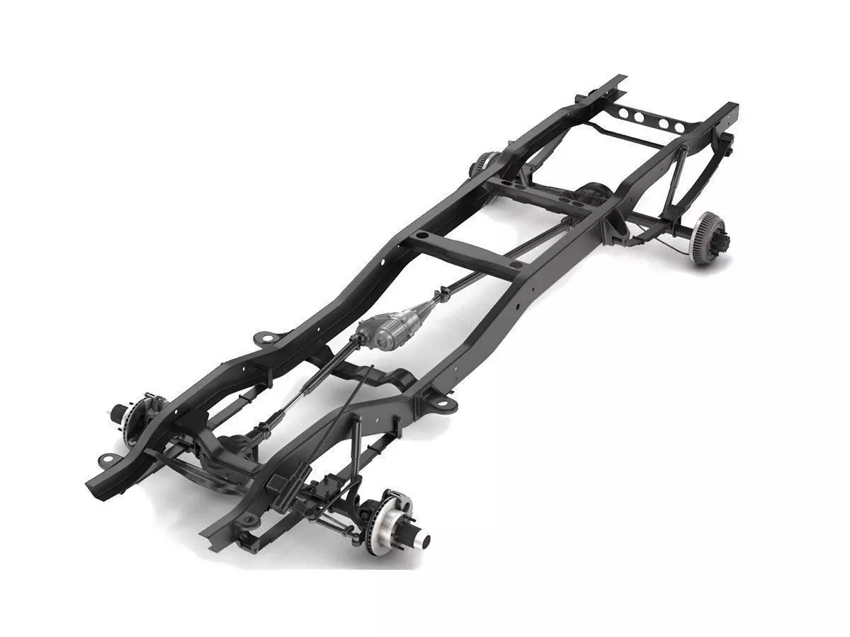 PICKUP TRUCK CHASSIS 4WD 3D model_0
