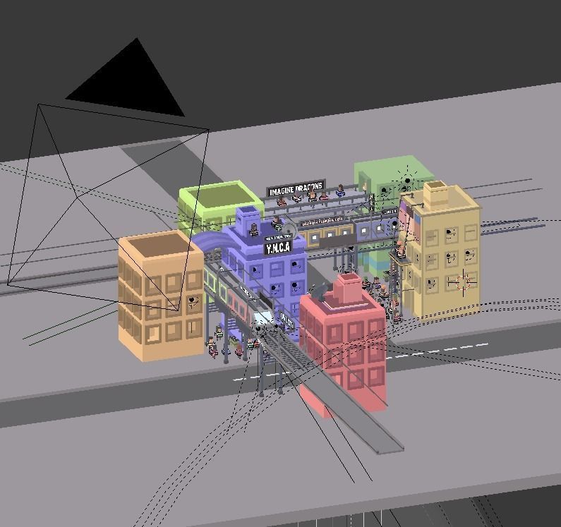 City Lowpoly polyplanet Low-poly 3D model_3