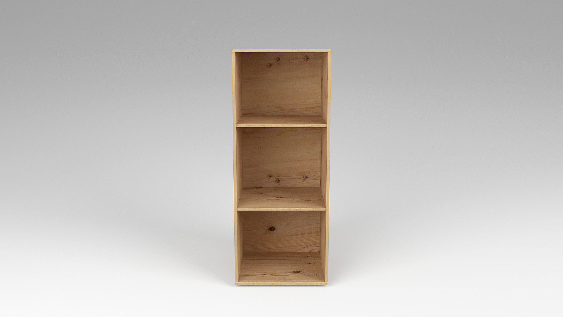 Mini Bookcase Low-poly 3D model_1