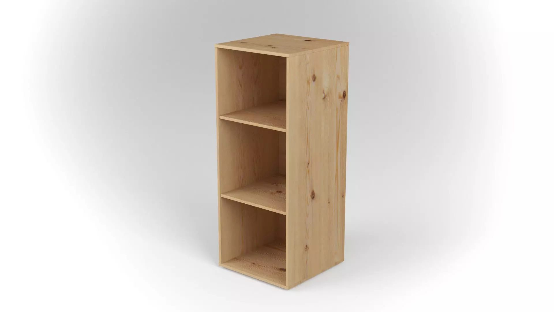 Mini Bookcase Low-poly 3D model_0