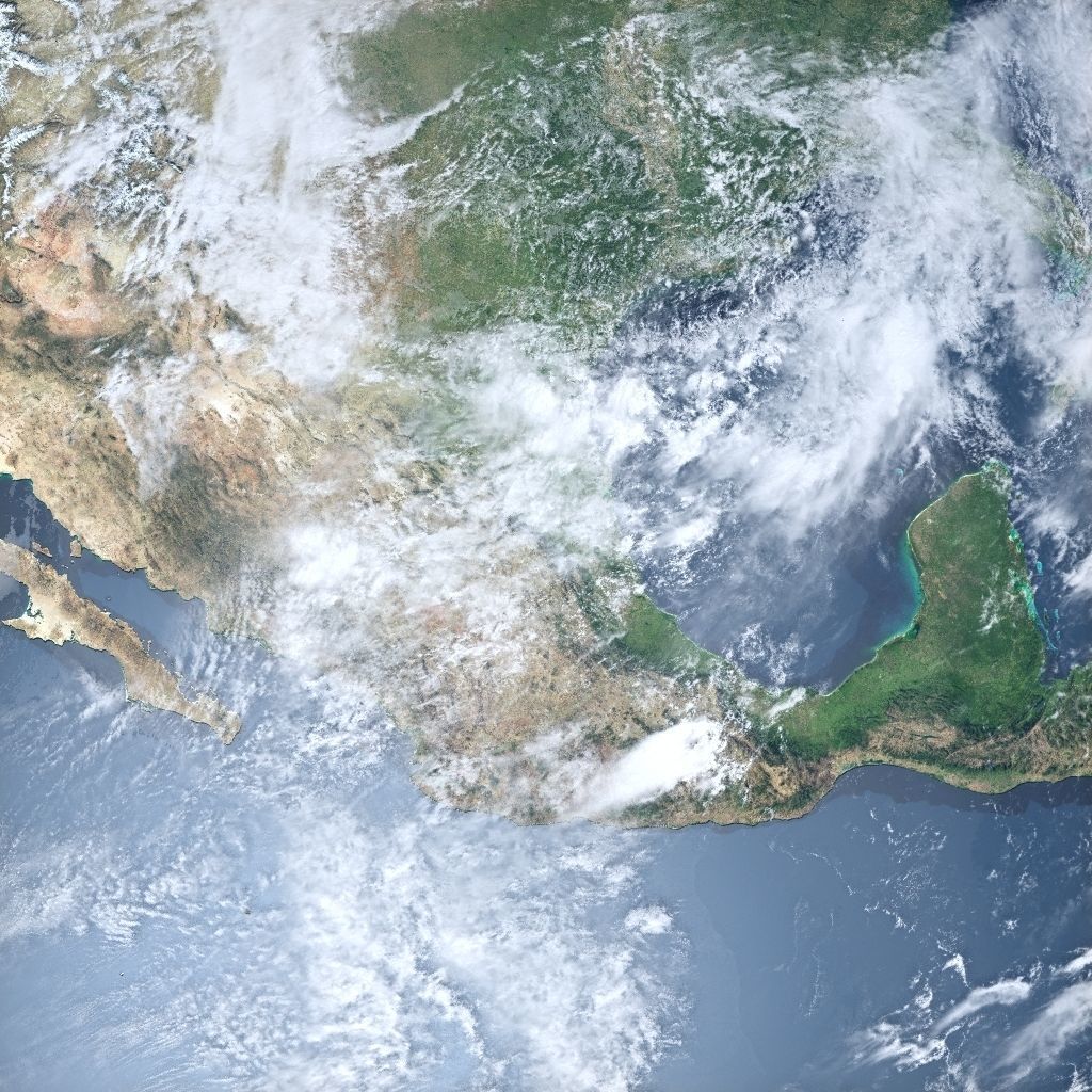 Earth in Auguest 3D model_7