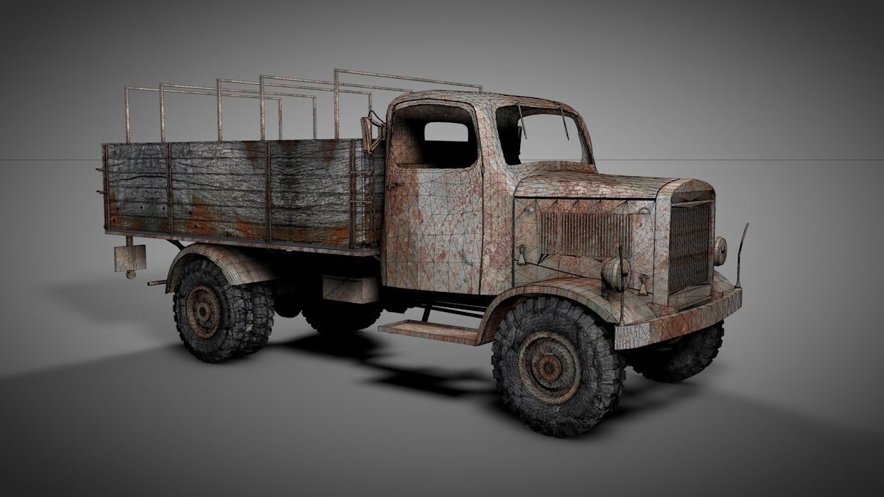 Rusty Truck 3D model_5