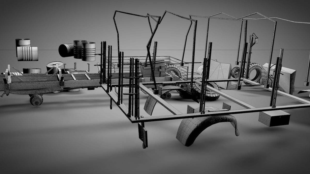 Rusty Truck 3D model_10