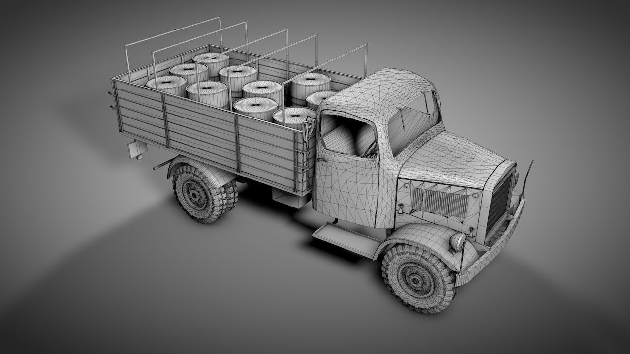 Rusty Truck 3D model_2