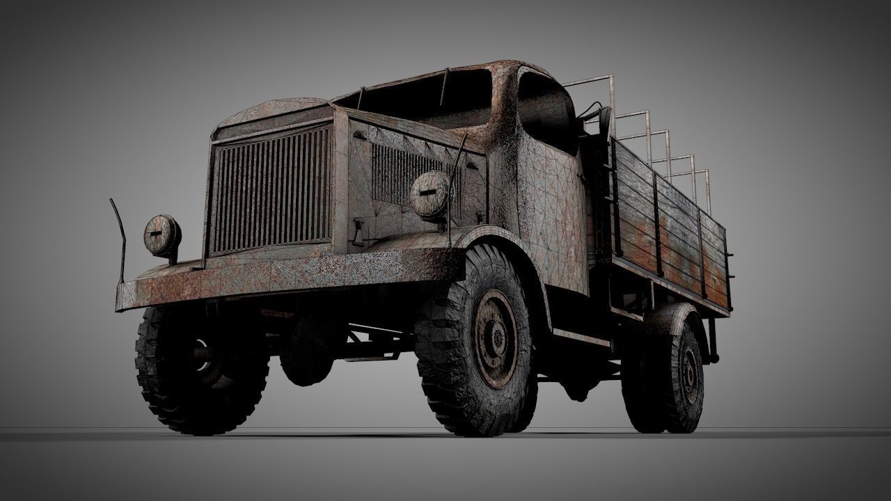Rusty Truck 3D model_4