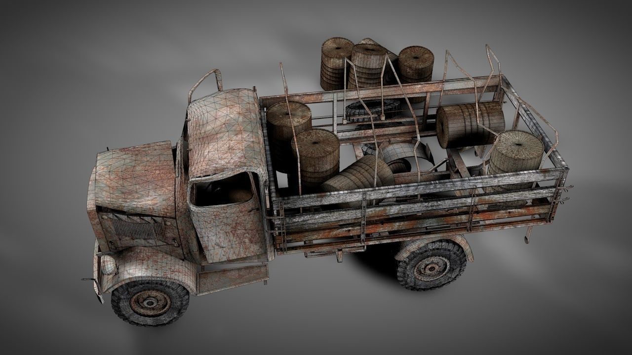 Rusty Truck 3D model_9