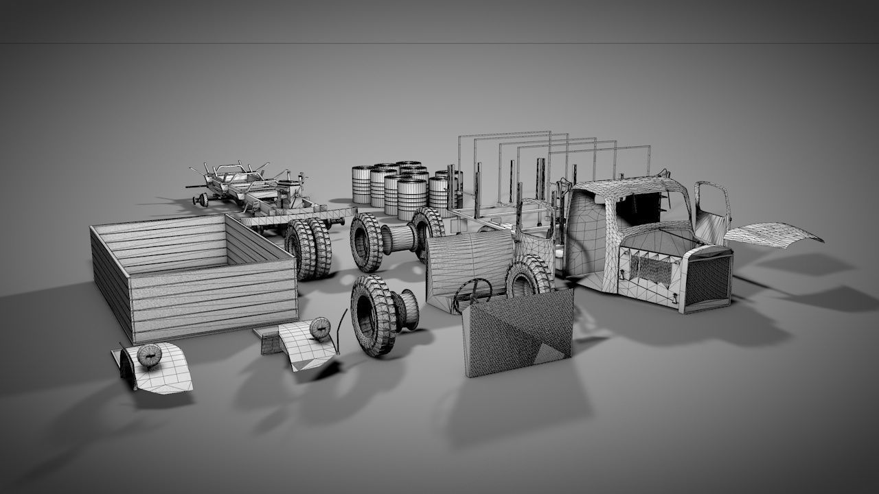 Rusty Truck 3D model_11