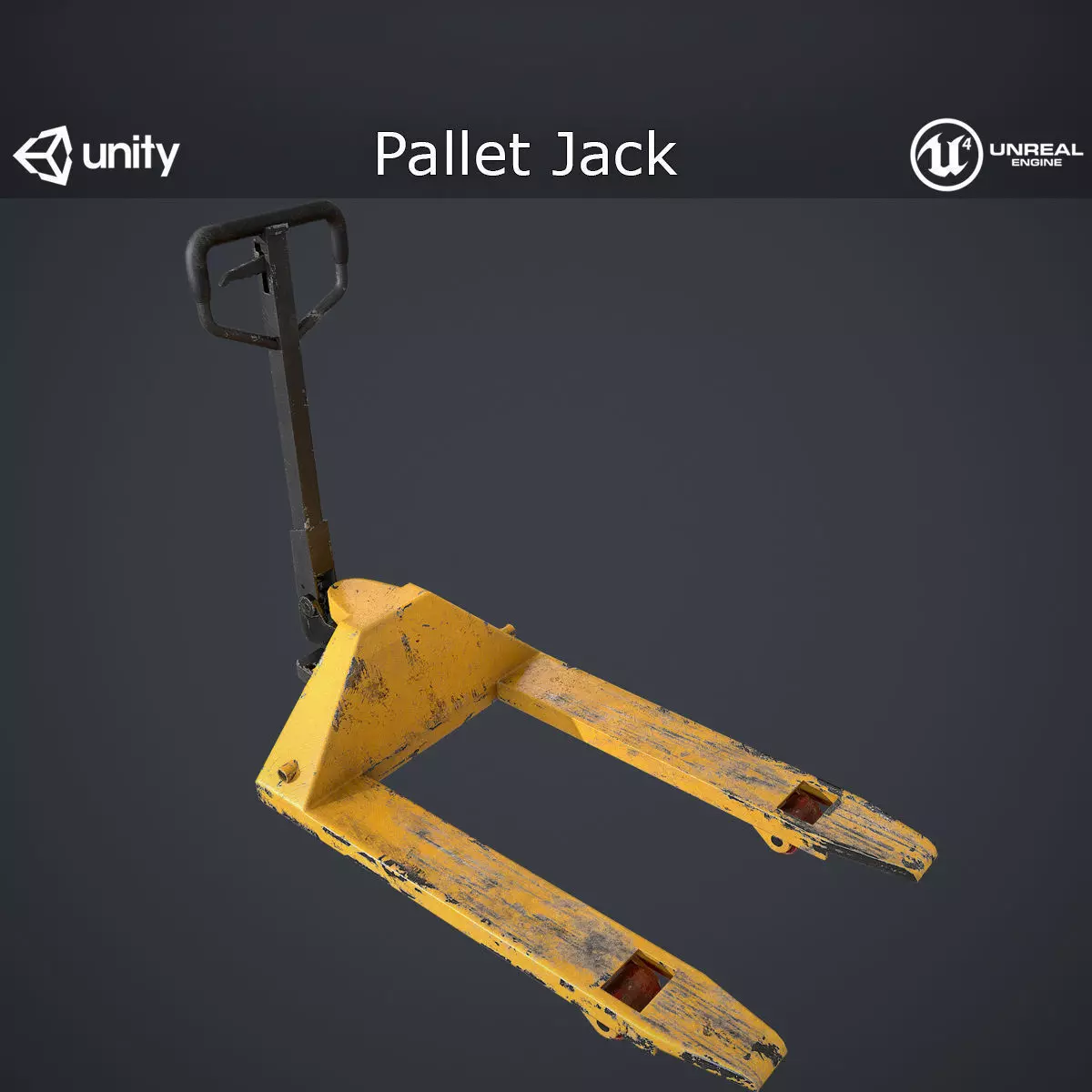 Pallet Jack Low-poly 3D model